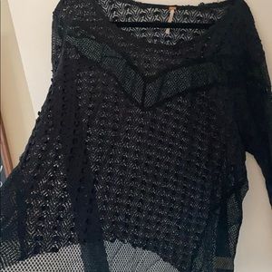Free People Lace Detailed Top
